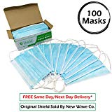 Disposable Face Mask (3-Ply) with Earloop, Great for Virus...